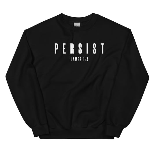 Signature Persist White Font Sweatshirt